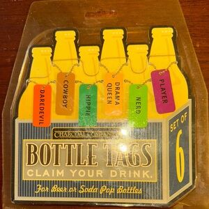 NIP Bottle Tags Set - Multicolor